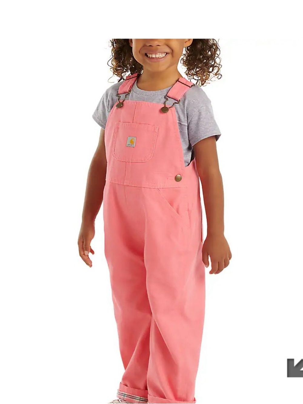 Carhartt Loose Fit Canvas Flannel Lined Bib Overall